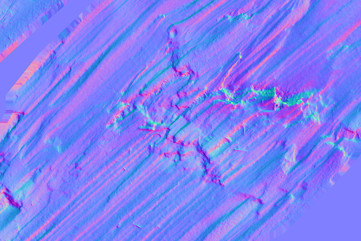 Wooden Plank Debris Low-poly 3D model_12