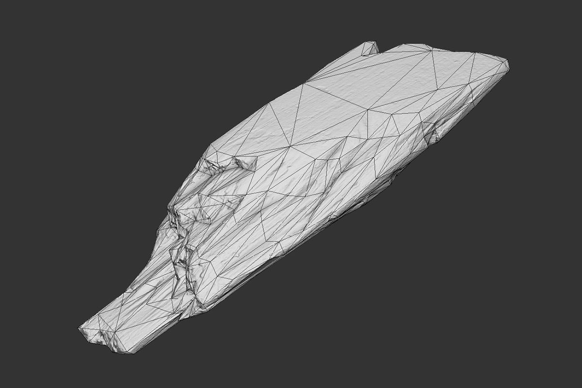 Wooden Plank Debris Low-poly 3D model_10