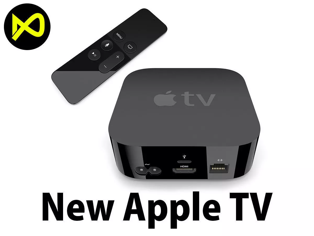 New Apple TV Set 3D model_0