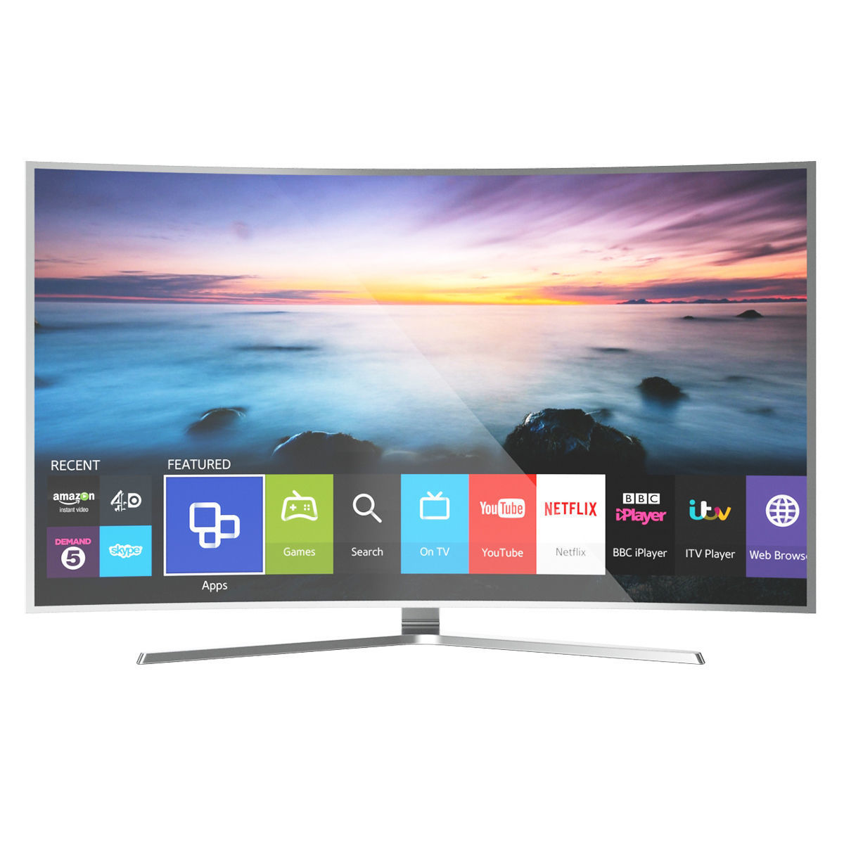 Samsung 65 Inches JS9000 Curved 4K SUHD Smart TV 3D model_3