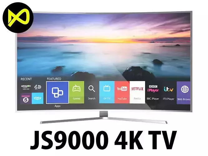 Samsung 65 Inches JS9000 Curved 4K SUHD Smart TV 3D model