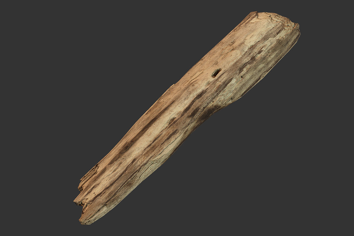 Broken Wood Plank Low-poly 3D model_5