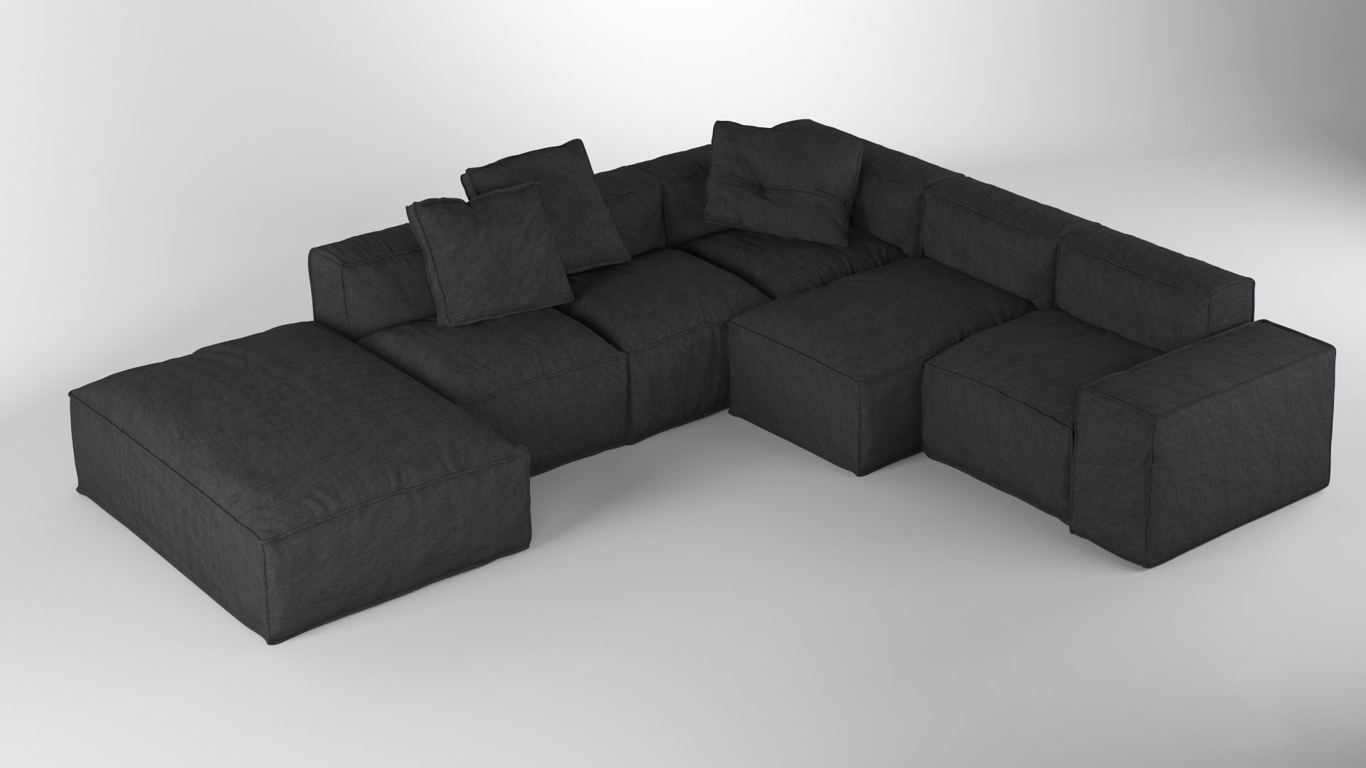 Bonaldo Peanut Collection B01-B05 Pillows 3D model_6