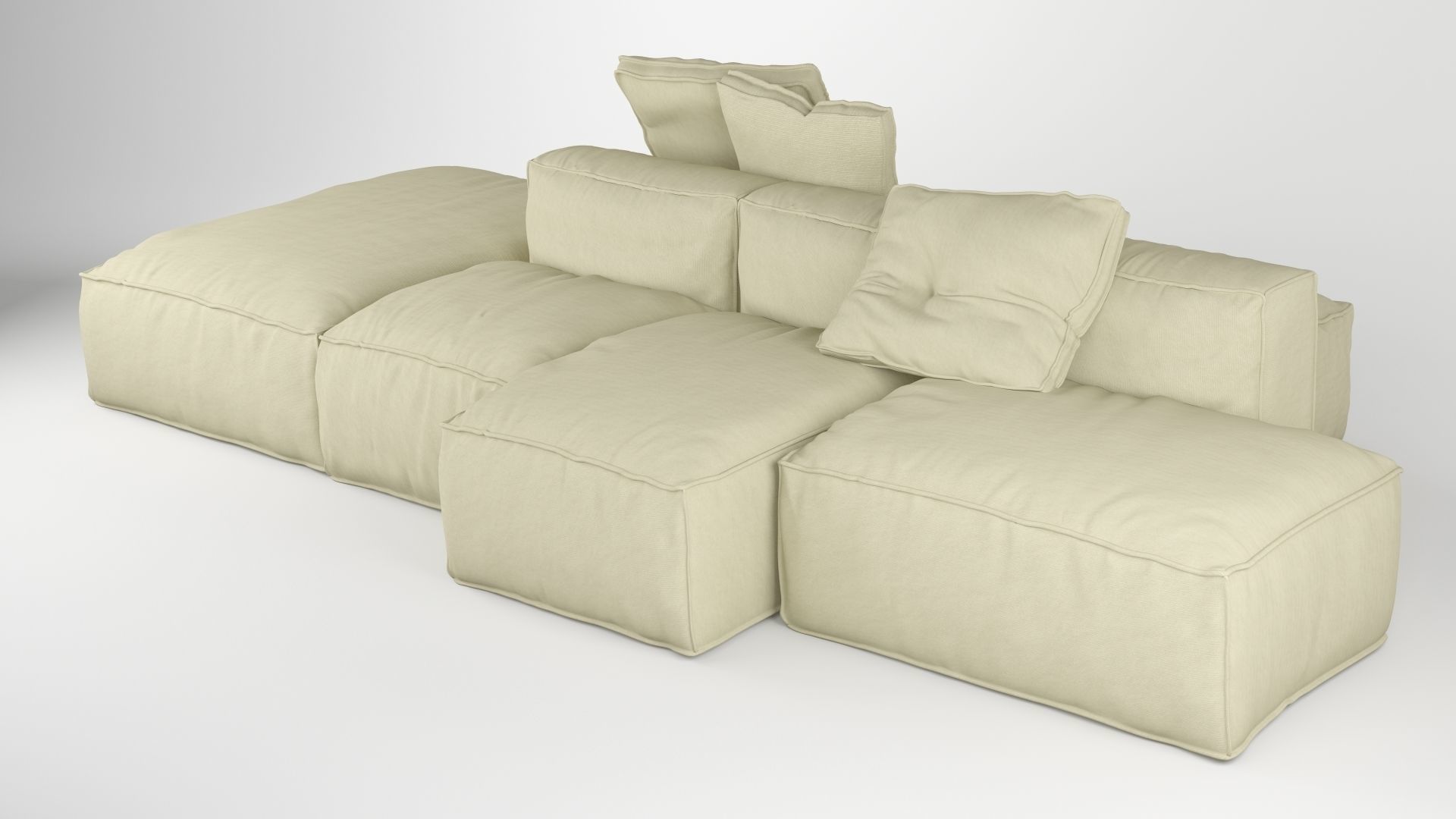 Bonaldo Peanut Collection B01-B05 Pillows 3D model_4