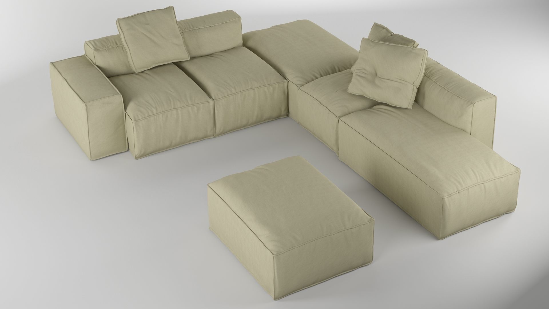Bonaldo Peanut Collection B01-B05 Pillows 3D model_13