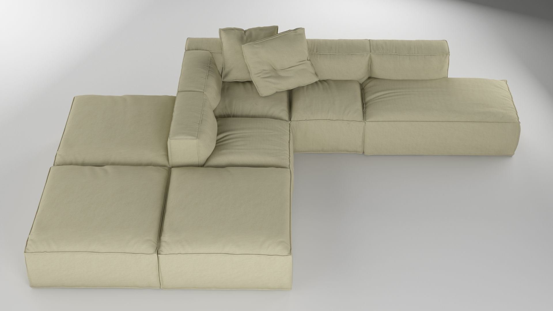 Bonaldo Peanut Collection B01-B05 Pillows 3D model_16