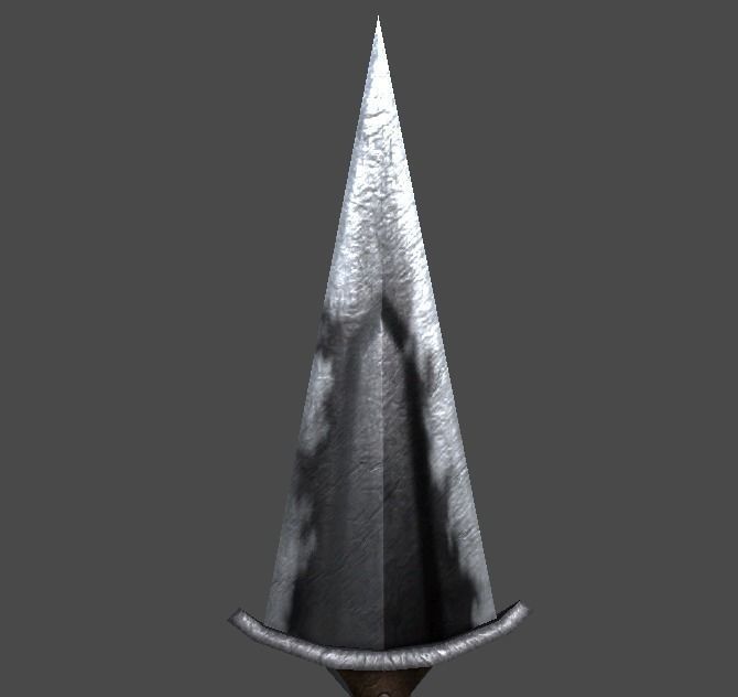 dagger1 sword Low-poly 3D model_2