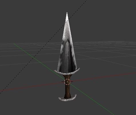 dagger1 sword Low-poly 3D model_6