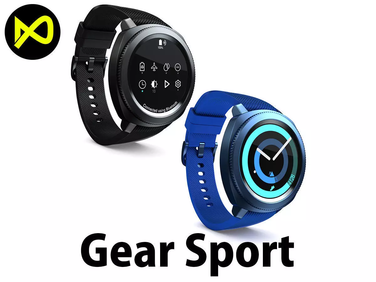 Samsung Gear Sport Set 3D model_0