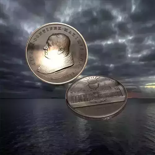 Vatican medal 4 Low-poly 3D model
