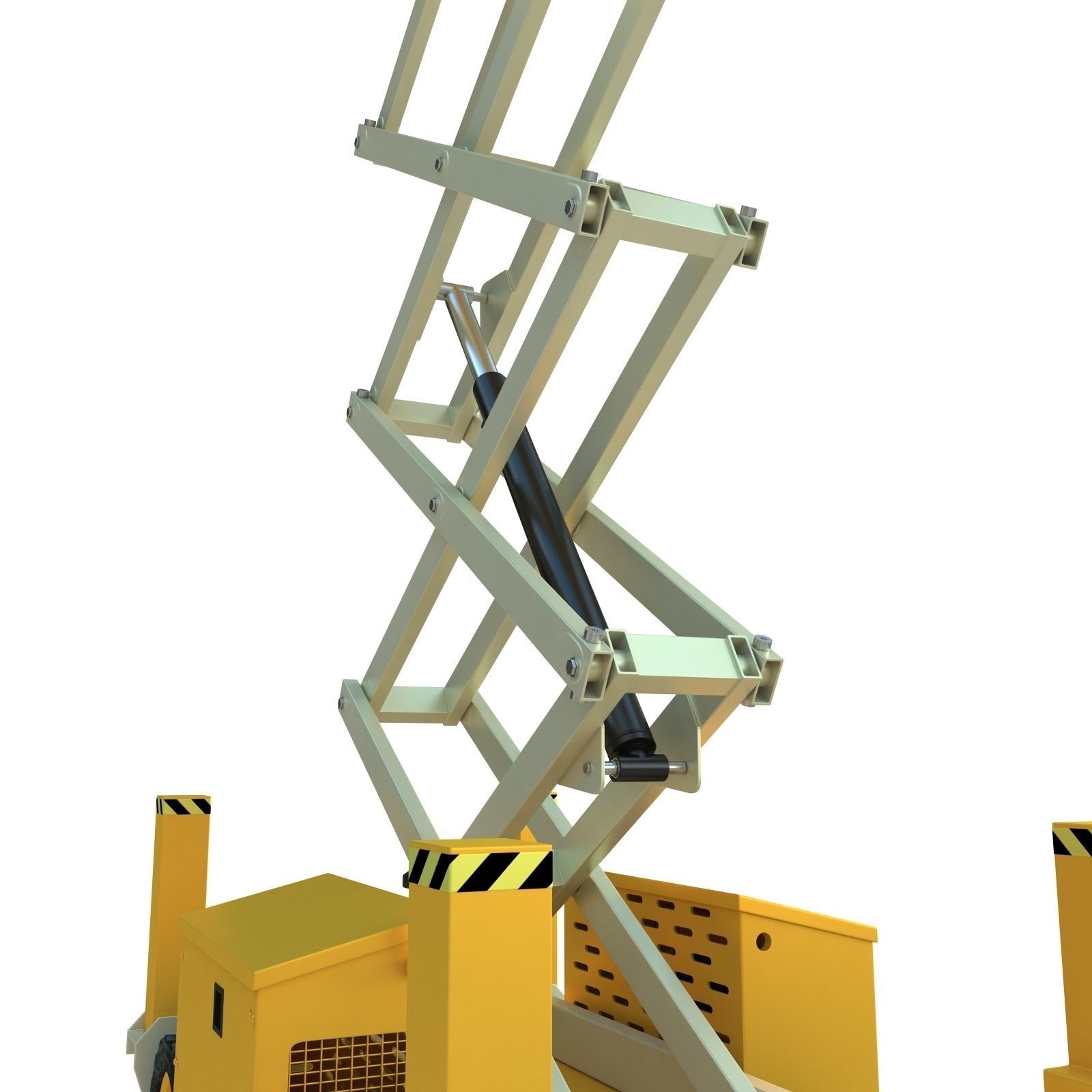 Engine Powered Scissor Lift 3D model_14