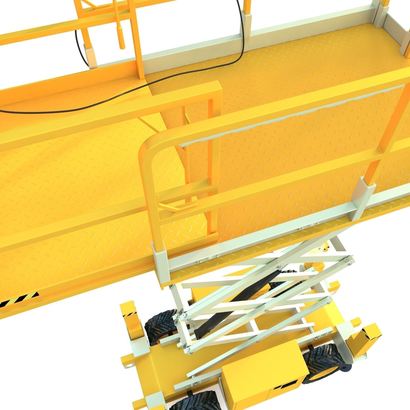Engine Powered Scissor Lift 3D model_15