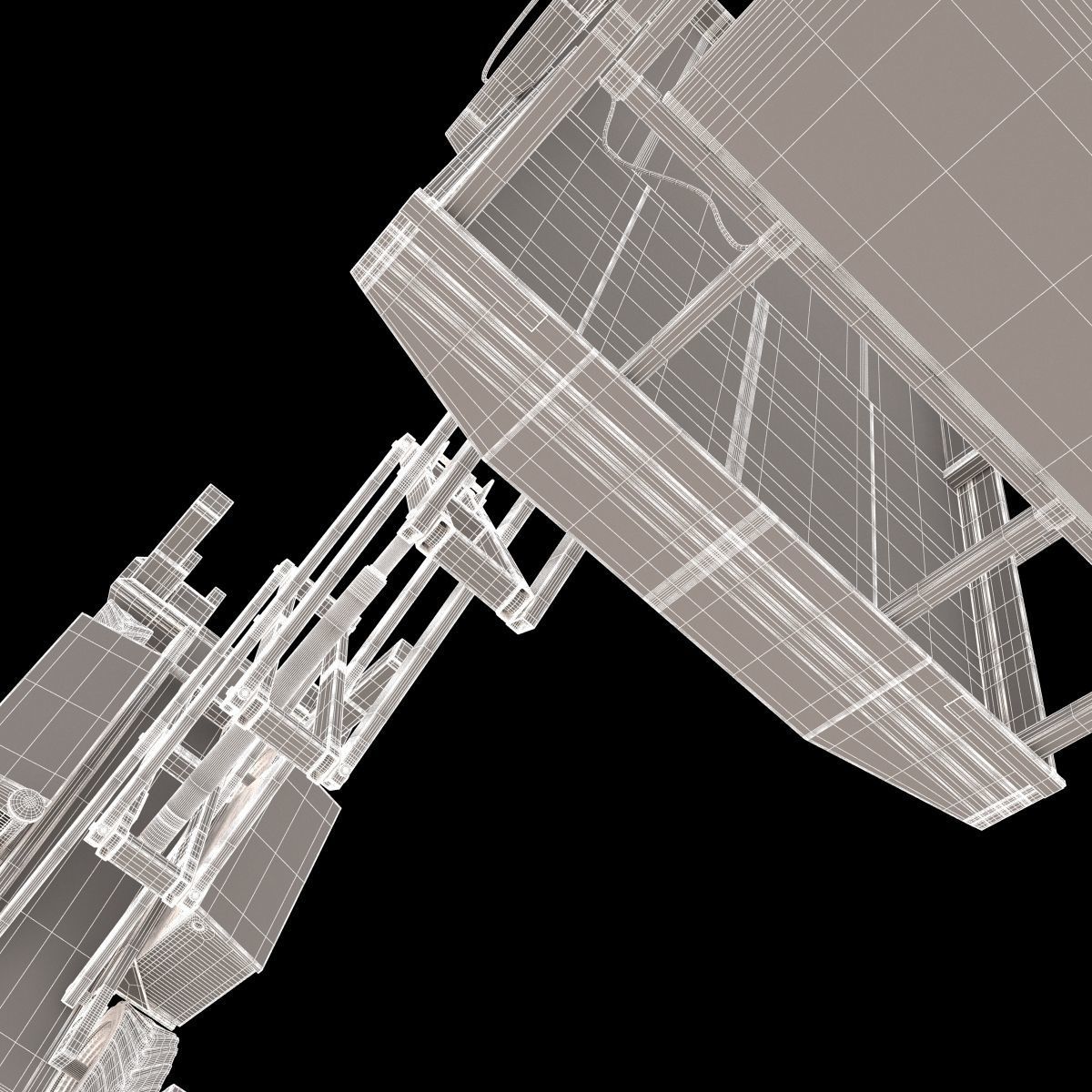 Engine Powered Scissor Lift 3D model_22