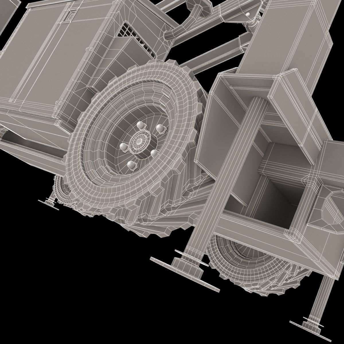 Engine Powered Scissor Lift 3D model_26