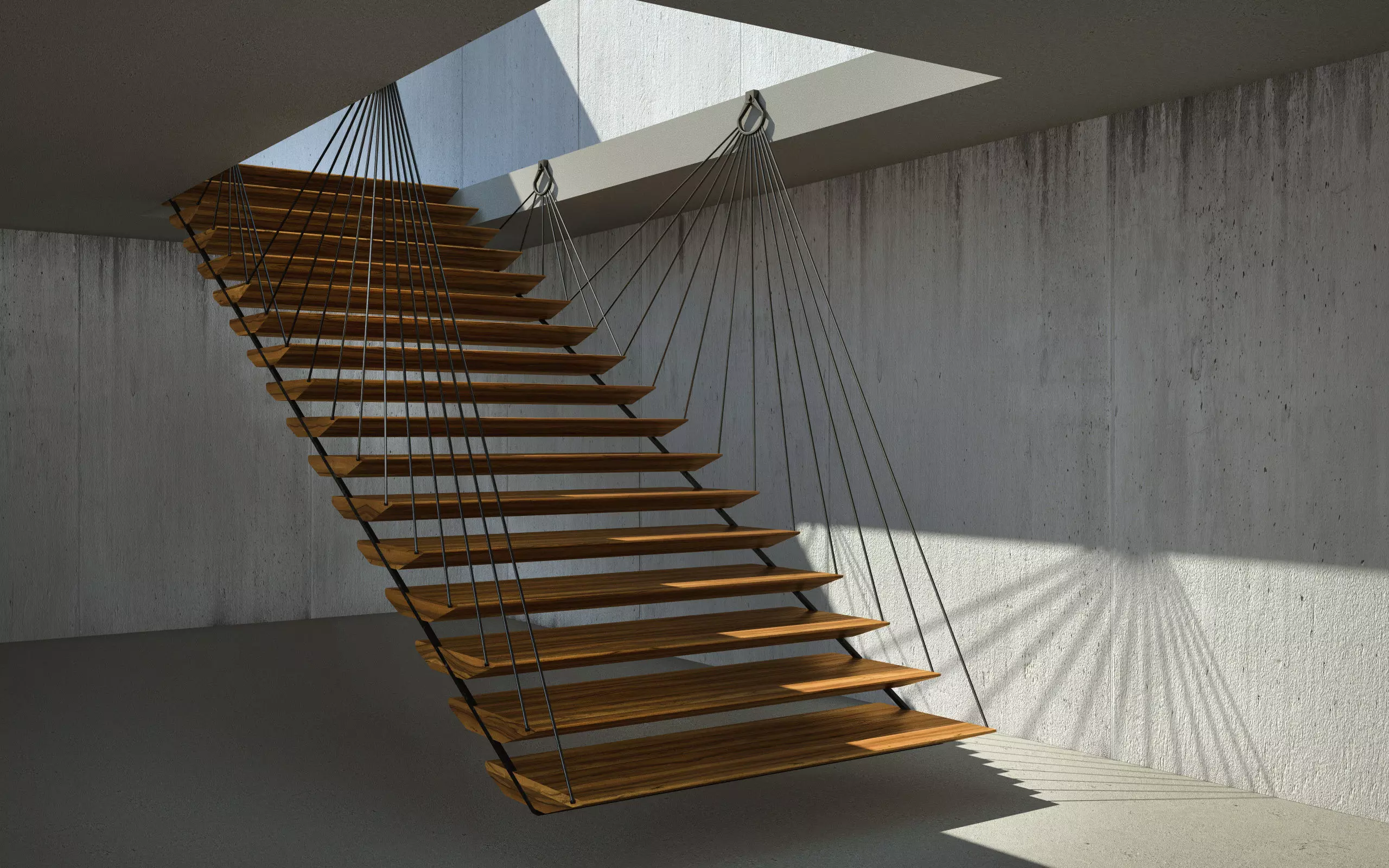 Flying stair 3D model_0