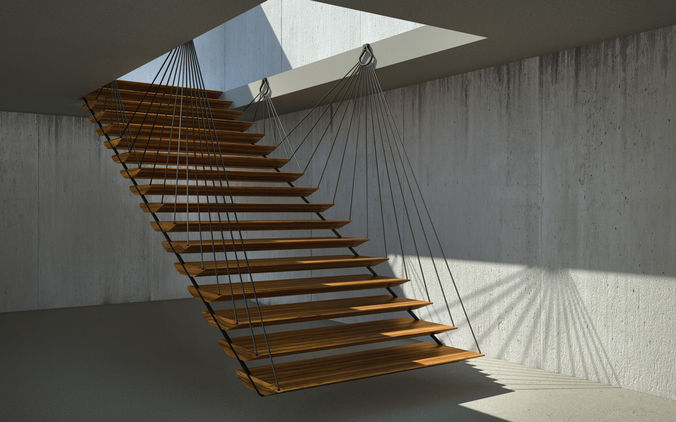 Flying stair 3D model