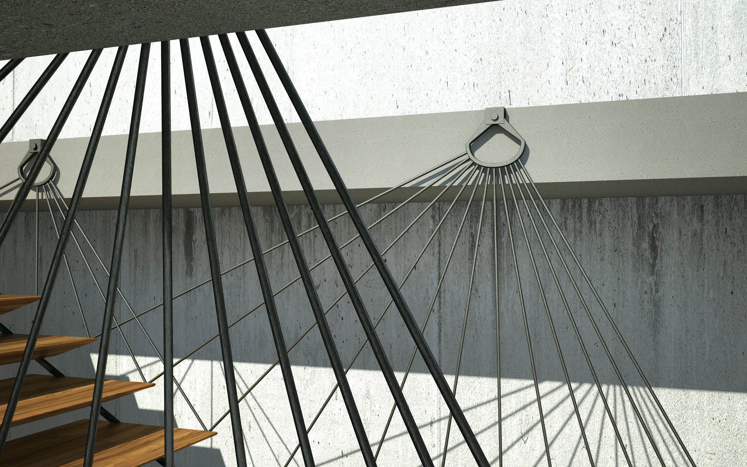 Flying stair 3D model_1