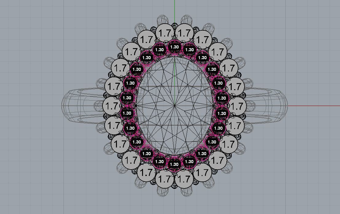 rosette ring 3D print model_8