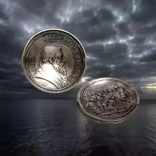 Vatican medal 11 Low-poly 3D model
