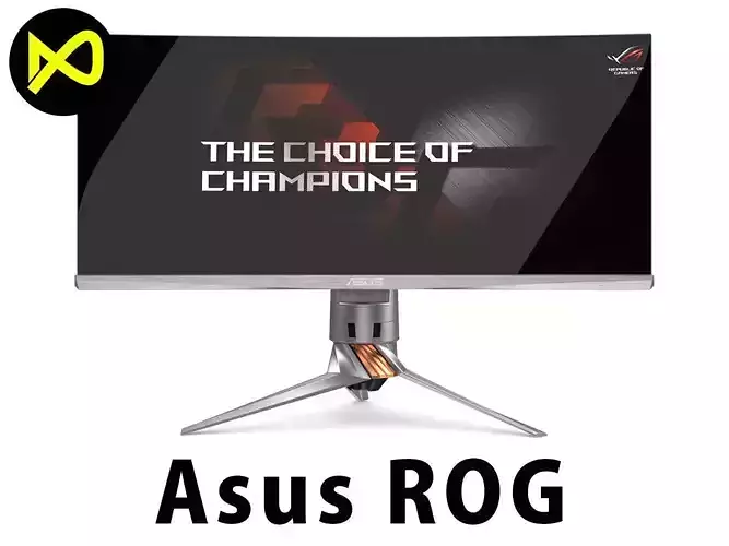Asus ROG Swift PG348Q Gaming Monitor 3D model
