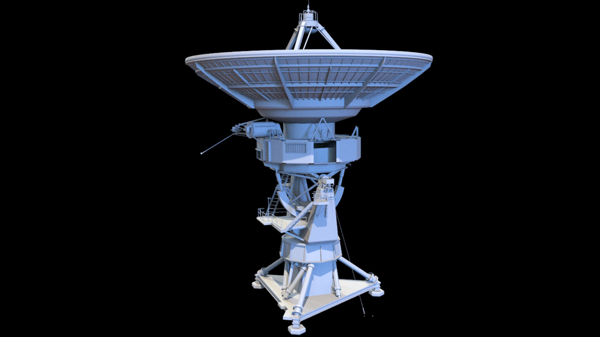 Radio Telescope 3D model_4