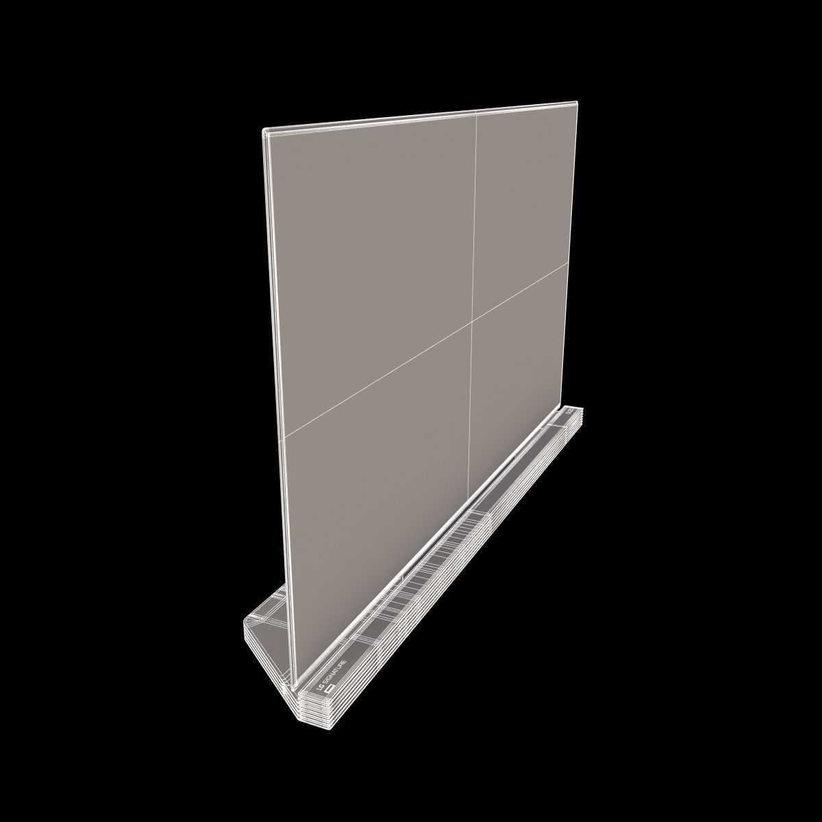 LGLG Signature 4K TV OLED 65 Inch 3D model_13