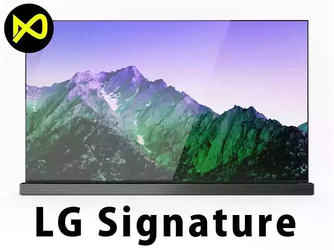 LGLG Signature 4K TV OLED 65 Inch 3D model