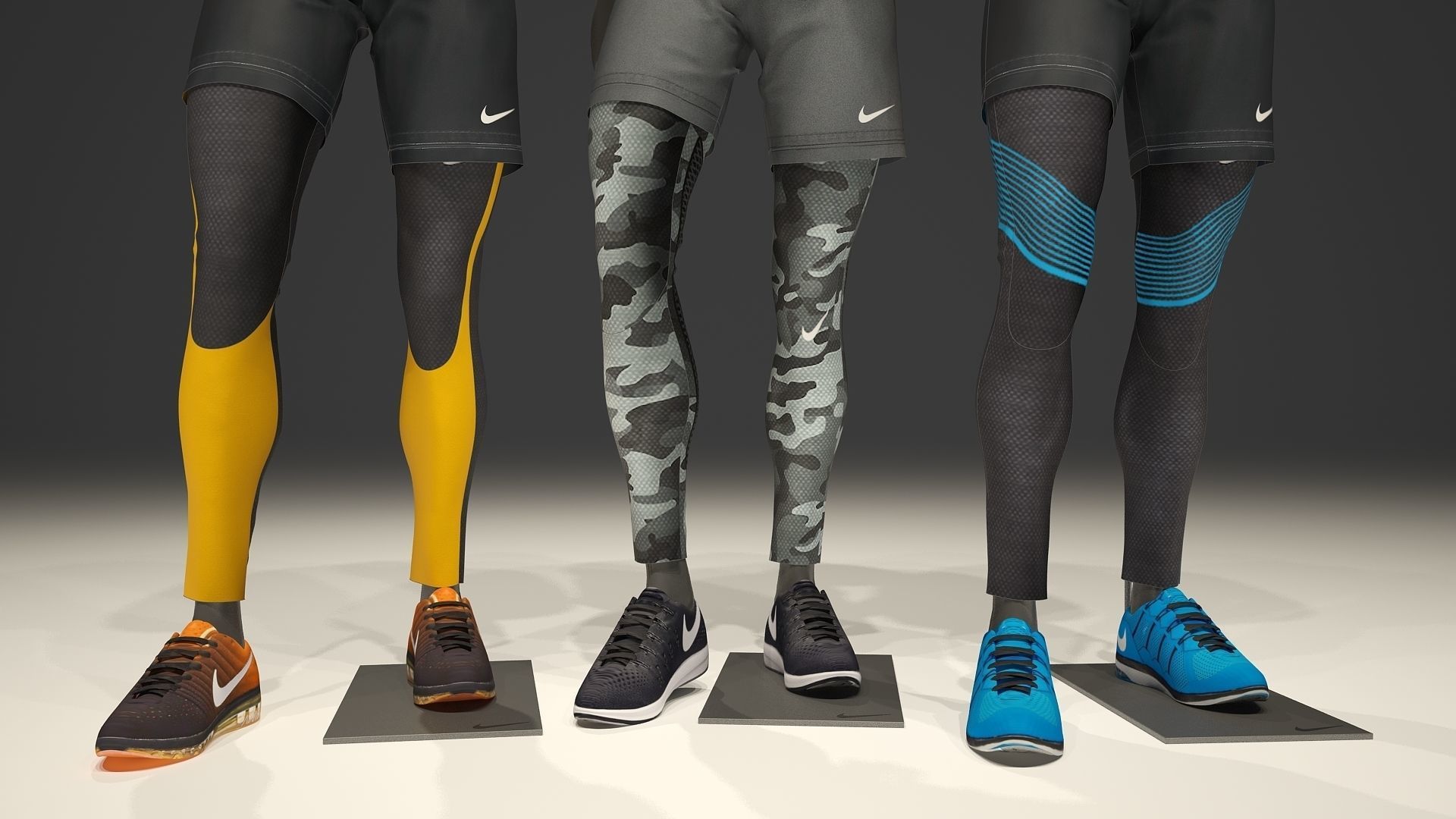 Man mannequin Nike FULL PACK 3D model_12
