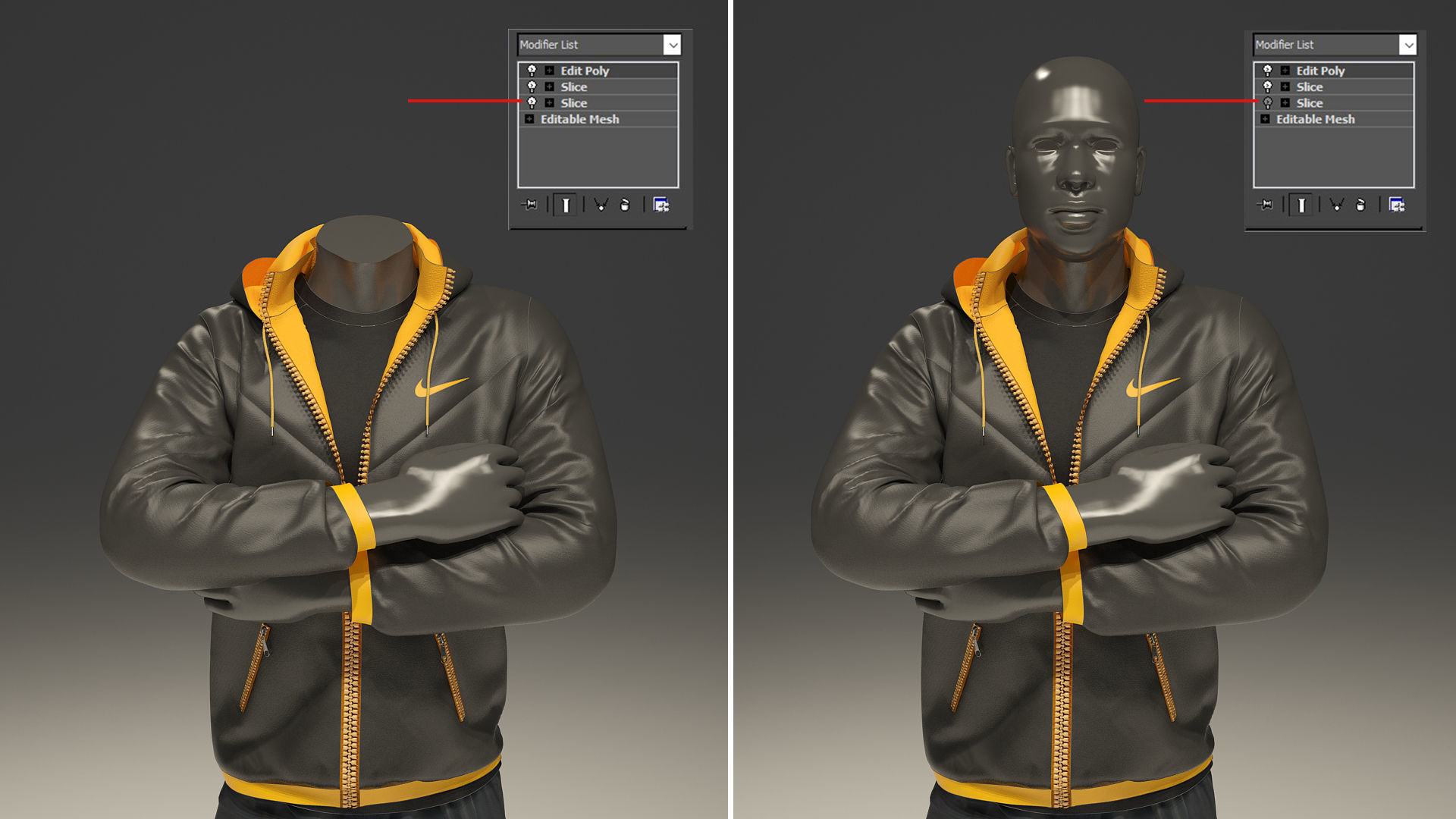 Man mannequin Nike FULL PACK 3D model_4
