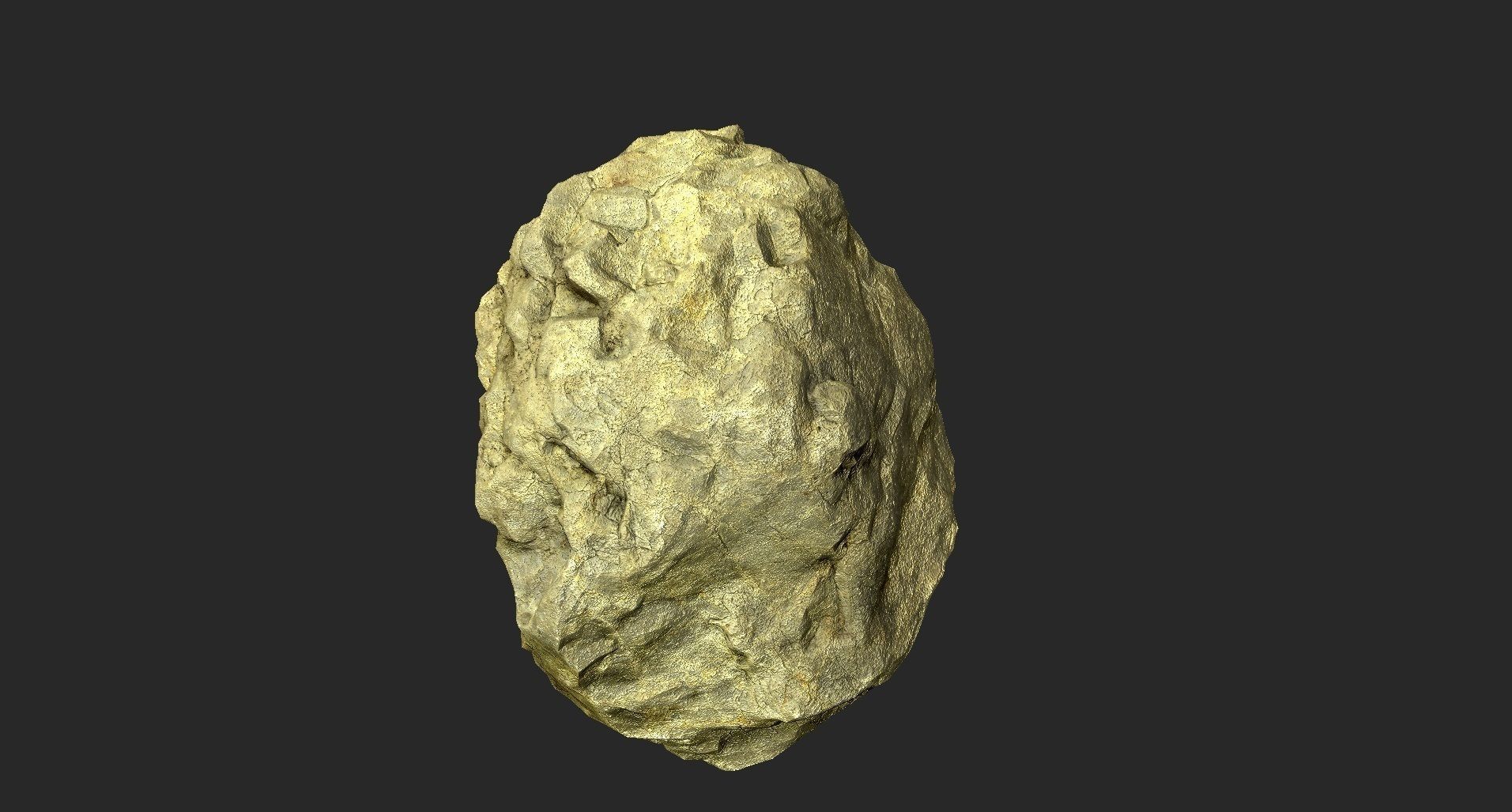 Rock 3D model low-poly Low-poly 3D model_3