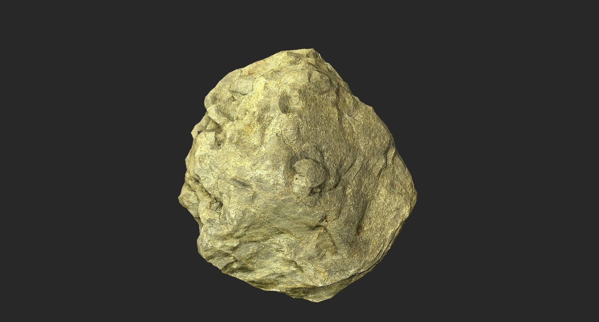 Rock 3D model low-poly Low-poly 3D model_2