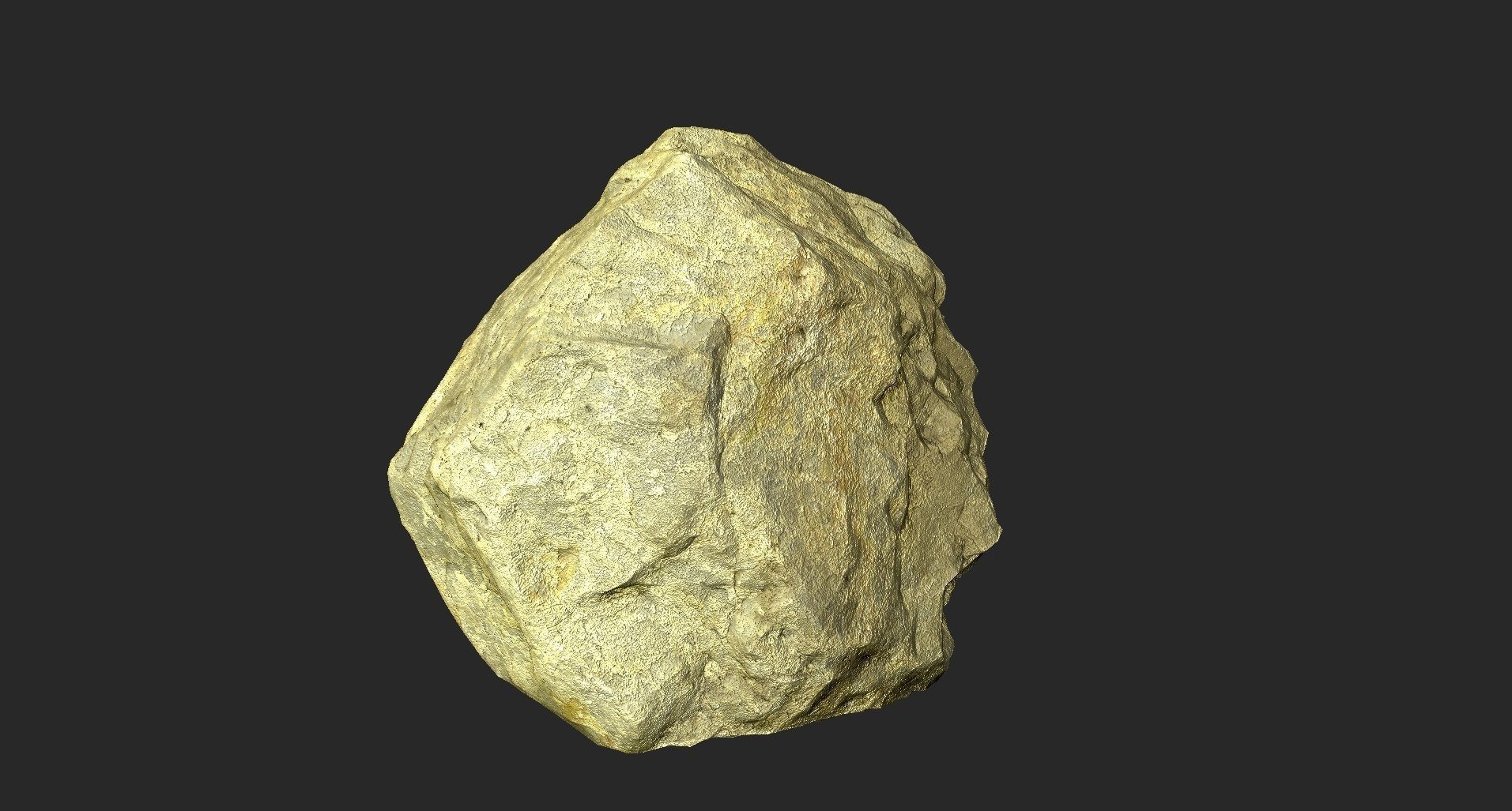 Rock 3D model low-poly Low-poly 3D model_5