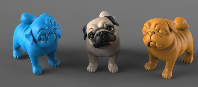 Question Pug 3D print model