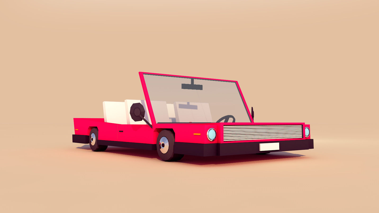 3D model Low Poly City Vehicles Party Pack Low-poly 3D model_5