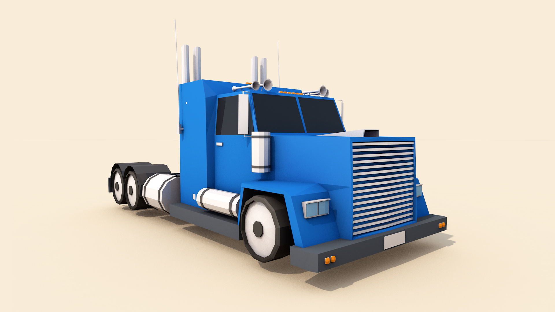 3D model Low Poly City Vehicles Party Pack Low-poly 3D model_22