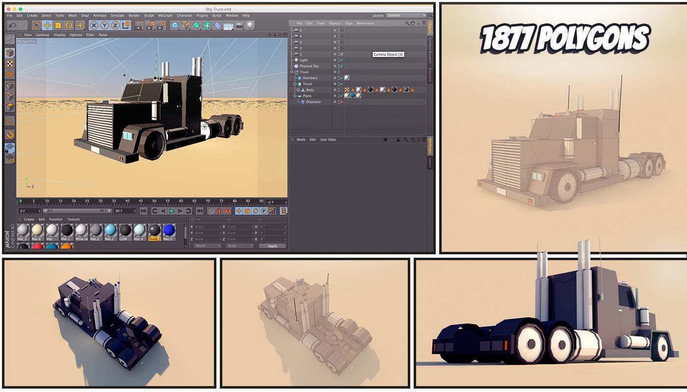 3D model Low Poly City Vehicles Party Pack Low-poly 3D model_8