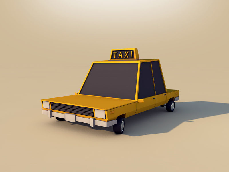 3D model Low Poly City Vehicles Party Pack Low-poly 3D model_3