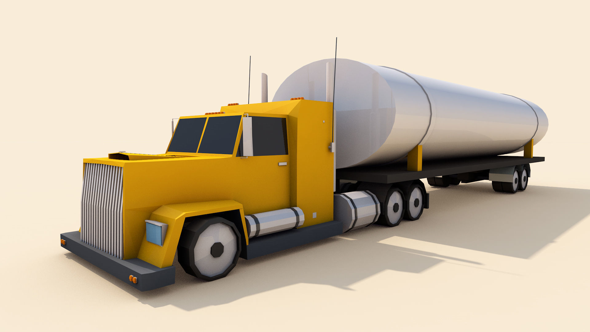 3D model Low Poly City Vehicles Party Pack Low-poly 3D model_10