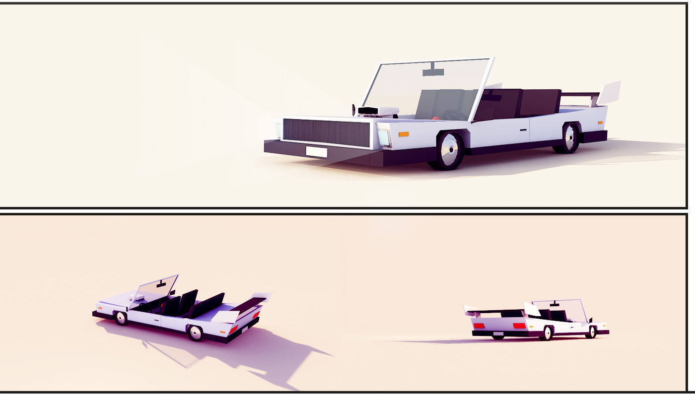 3D model Low Poly City Vehicles Party Pack Low-poly 3D model_12