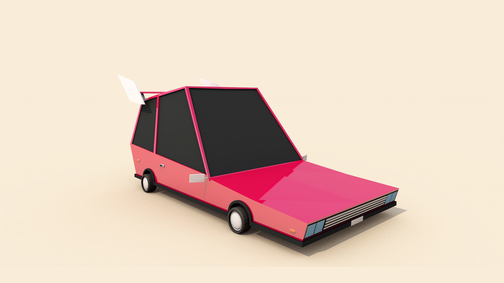 3D model Low Poly City Vehicles Party Pack Low-poly 3D model_2