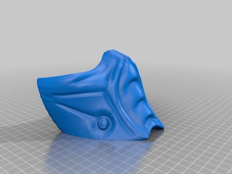 Sub Zero Mask - Full Size Mortal Kombat Free 3D print model_1