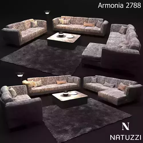 Sofa in modern style  NATUZZI Armonia 2788