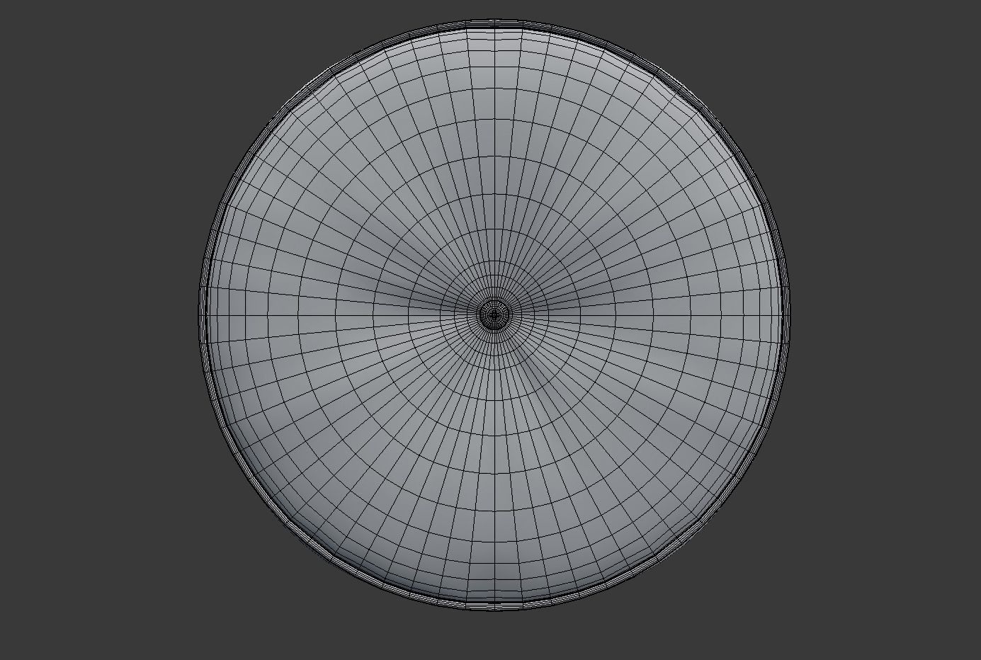 Realistic Round Leather Pouffe 3D model_7