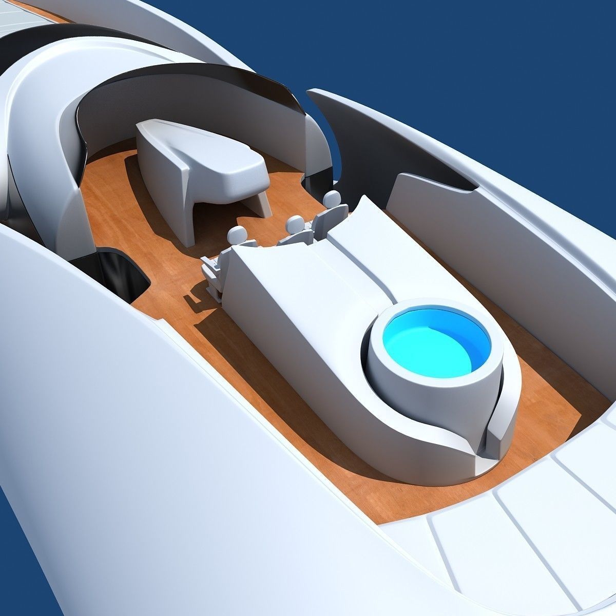 Collection of 4 Luxury Yachts  3D model_6