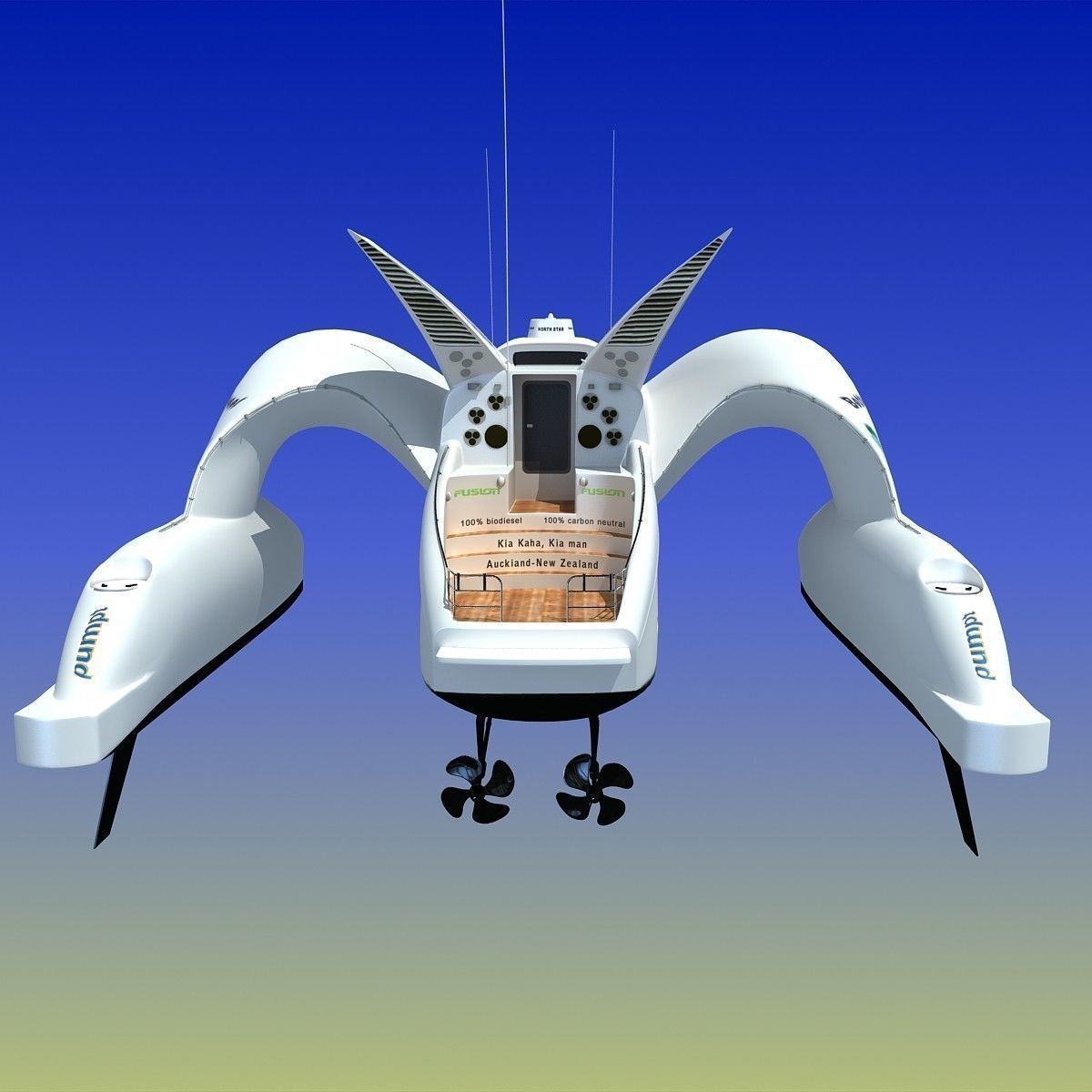 Collection of 4 Luxury Yachts  3D model_57