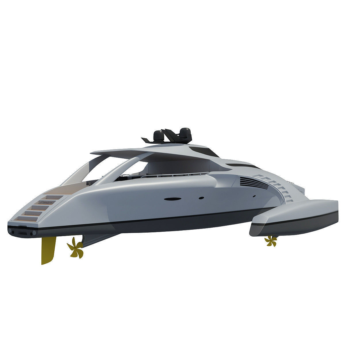 Collection of 4 Luxury Yachts  3D model_22