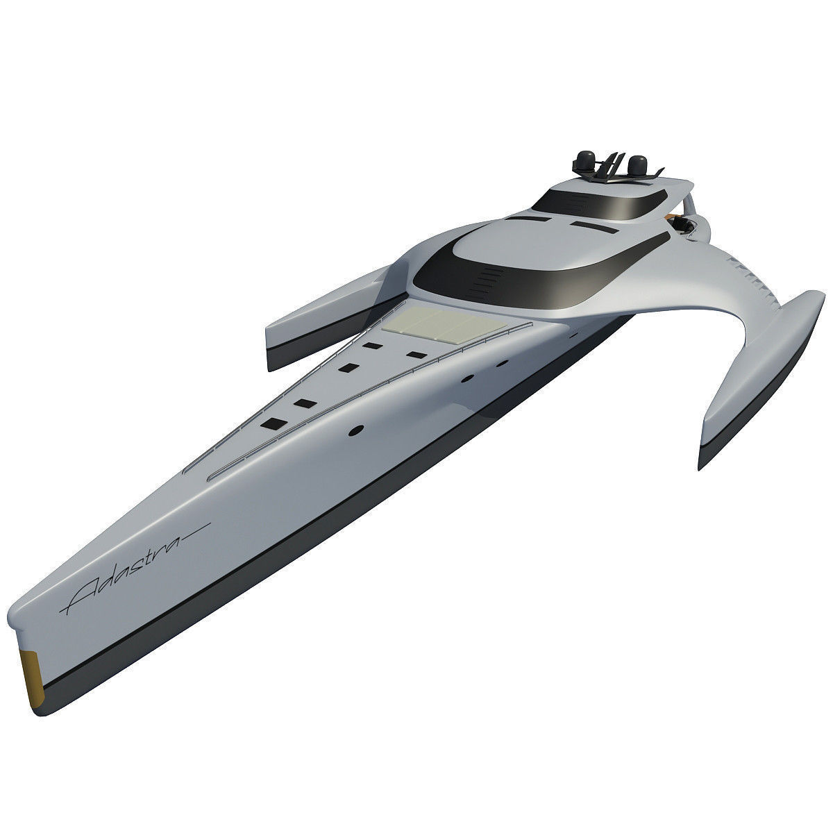 Collection of 4 Luxury Yachts  3D model_3