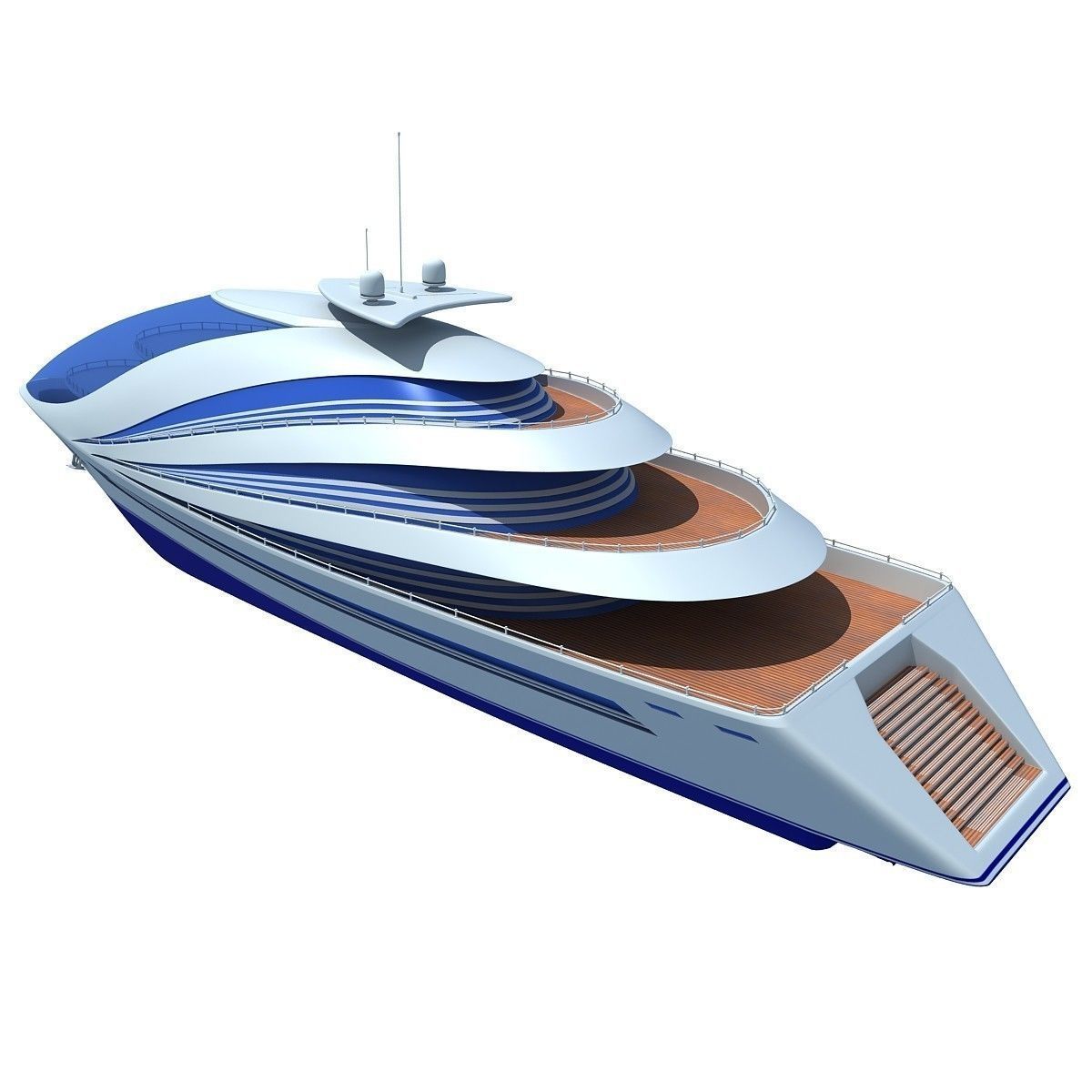 Collection of 4 Luxury Yachts  3D model_60