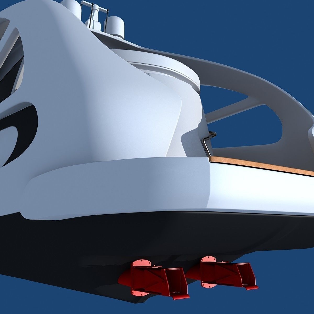 Collection of 4 Luxury Yachts  3D model_61