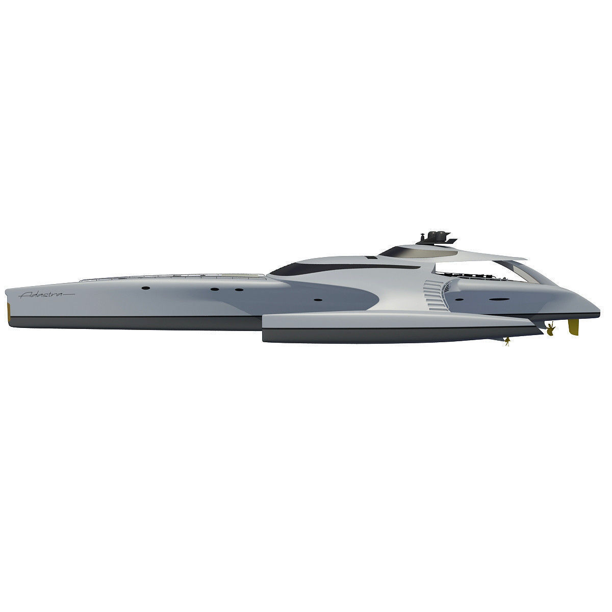 Collection of 4 Luxury Yachts  3D model_54